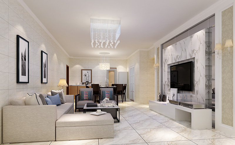 娄底89平的现代风格装修